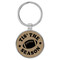 Enthoozies Football Tis the Season Light Brown 1.5" x 3.5" Laser Engraved Keychain