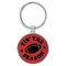 Enthoozies Football Tis the Season Red 1.5" x 3.5" Laser Engraved Keychain