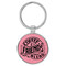 Enthoozies Coffee & Friends are the Perfect Blend Pink 1.5" x 3.5" Laser Engraved Keychain