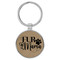 Enthoozies Fur Mama Light Brown 1.5" x 3.5" Laser Engraved Keychain