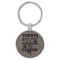Enthoozies Todays Good Mood is Sponsored by Coffee Gray 1.5" x 3.5" Laser Engraved Keychain
