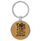 Enthoozies Coffee is my best friend Bamboo 1.5" x 3.5" Laser Engraved Keychain