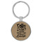 Enthoozies Coffee is my best friend Light Brown 1.5" x 3.5" Laser Engraved Keychain