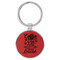 Enthoozies Coffee is my best friend Red 1.5" x 3.5" Laser Engraved Keychain