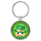 Enthoozies Happy St. Patrick's Day! Emoji 1.5" x 3.5" Domed Keychain Backpack Pull