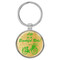 Enthoozies Life is a Beautiful Ride! Green Cycling Bicycle 1.5" x 3.5" Domed Keychain