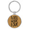 Enthoozies Faith Hope Love Religious Bamboo 1.5" x 3" Laser Engraved Keychain Backpack Pull