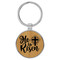 Enthoozies He Is Risen Religious Bamboo 1.5" x 3" Laser Engraved Keychain Backpack Pull