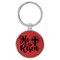 Enthoozies He Is Risen Religious Red 1.5" x 3" Laser Engraved Keychain Backpack Pull