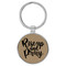 Enthoozies Rise up and Pray Religious Light Brown 1.5" x 3" Laser Engraved Keychain Backpack Pull