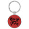 Enthoozies Rise up and Pray Religious Red 1.5" x 3" Laser Engraved Keychain Backpack Pull