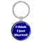 Enthoozies I Think I Just Sharted! Fart Dark Blue 1.5" x 3.5" Domed Keychain Backpack Pull