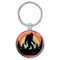 Enthoozies Bigfoot Retro 1.5" x 3" Domed Keychain Backpack Pull