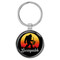 Enthoozies Bigfoot Saxquatch 1.5" x 3" Domed Keychain Backpack Pull