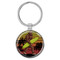 Enthoozies Bigfoot Surfing 1.5" x 3" Domed Keychain Backpack Pull