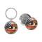Enthoozies Distressed USA American Flag Eagle Flying Rustic 1.5" x 3" Domed Keychain Backpack Pull abd 1.5" Pinback Button