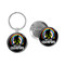 Enthoozies Bigfoot Hide and Seek Champion 1.5" x 3" Domed Keychain Backpack Pull  and 1.5" Pinback Button