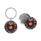 Enthoozies Bigfoot 60s Hippie 1.5" x 3" Domed Keychain Backpack Pull  and 1.5" Pinback Button