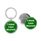 Enthoozies I Think I Just Sharted! Fart Green 1.5" x 3" Domed Keychain Backpack Pull and 1.5" Pinback Button