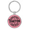 Enthoozies World's Best Farter I Mean Father Funny Pink 1.5" x 3" Laser Engraved Keychain Backpack Pull