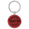 Enthoozies World's Best Farter I Mean Father Funny Red 1.5" x 3" Laser Engraved Keychain Backpack Pull