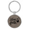 Enthoozies Have Faith Religious Gray 1.5" x 3" Laser Engraved Keychain Backpack Pull