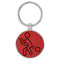 Enthoozies Stick Figure Farting Passing Gas Funny Red 1.5" x 3" Laser Engraved Keychain Backpack Pull
