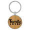 Enthoozies Family Love Religious Bamboo 1.5" x 3" Laser Engraved Keychain Backpack Pull