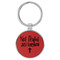Enthoozies Not Perfect Just Forgiven Religious Red 1.5" x 3" Laser Engraved Keychain Backpack Pull