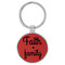 Enthoozies Faith Family Religious Red 1.5" x 3" Laser Engraved Keychain Backpack Pull