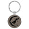 Enthoozies Aquarius Zodiac Sign Astrology Gray 1.5" x 3" Laser Engraved Keychain Backpack Pull