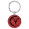 Enthoozies Capricorn Zodiac Sign Astrology Red 1.5" x 3" Laser Engraved Keychain Backpack Pull