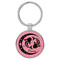 Enthoozies Pisces Zodiac Sign Astrology Pink 1.5" x 3" Laser Engraved Keychain Backpack Pull