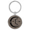Enthoozies Sagittarius Zodiac Sign Astrology Gray 1.5" x 3" Laser Engraved Keychain Backpack Pull