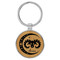 Enthoozies Aries Zodiac Sign Astrology Bamboo 1.5" x 3" Laser Engraved Keychain Backpack Pull
