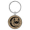 Enthoozies Cancer Zodiac Sign Astrology Light Brown 1.5" x 3" Laser Engraved Keychain Backpack Pull