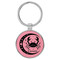 Enthoozies Cancer Zodiac Sign Astrology Pink 1.5" x 3" Laser Engraved Keychain Backpack Pull