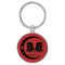 Enthoozies Gemini Zodiac Sign Astrology Red 1.5" x 3" Laser Engraved Keychain Backpack Pull