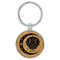 Enthoozies Leo Zodiac Sign Astrology Bamboo 1.5" x 3" Laser Engraved Keychain Backpack Pull
