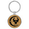 Enthoozies Taurus Zodiac Sign Astrology Bamboo 1.5" x 3" Laser Engraved Keychain Backpack Pull