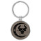 Enthoozies Taurus Zodiac Sign Astrology Gray 1.5" x 3" Laser Engraved Keychain Backpack Pull