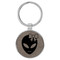 Enthoozies Happy Female Alien Gray 1.5" x 3" Laser Engraved Keychain Backpack Pull