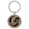 Enthoozies Beach Palm Trees Light Brown 1.5" x 3" Laser Engraved Keychain Backpack Pull