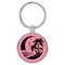 Enthoozies Beach Palm Trees Pink 1.5" x 3" Laser Engraved Keychain Backpack Pull