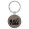 Enthoozies Beach Vibes Gray 1.5" x 3" Laser Engraved Keychain Backpack Pull