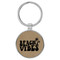 Enthoozies Beach Vibes Light Brown 1.5" x 3" Laser Engraved Keychain Backpack Pull