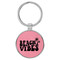 Enthoozies Beach Vibes Pink 1.5" x 3" Laser Engraved Keychain Backpack Pull