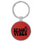 Enthoozies Beach Vibes Red 1.5" x 3" Laser Engraved Keychain Backpack Pull