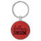 Enthoozies Hello Sunshine Red 1.5" x 3" Laser Engraved Keychain Backpack Pull