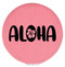 Enthoozies Aloha Pink 2.5" Diameter Laser Engraved Leatherette Compact Mirror